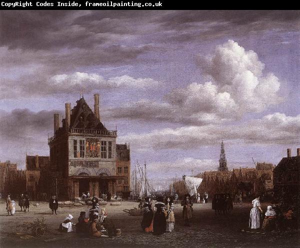 RUISDAEL, Jacob Isaackszon van The Dam Square in Amsterdam