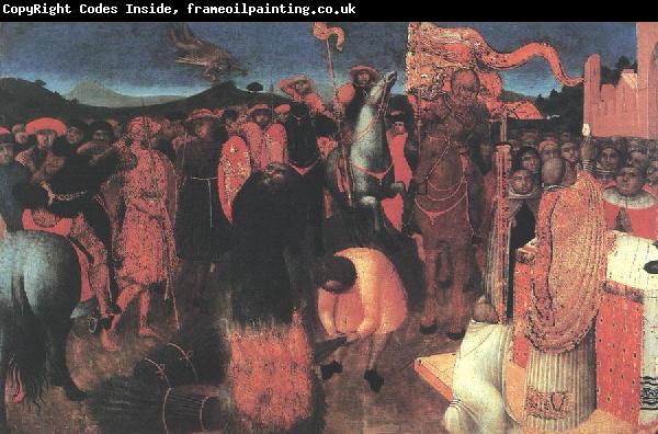 SASSETTA Death of the Heretic on the Bonfire af