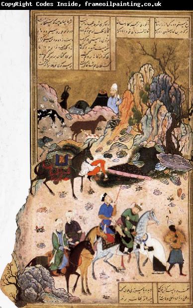 Bihzad Sultan Sanjar and the wildow