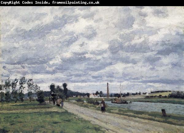 Camille Pissarro The banks of the Oise near Pontoise Bords de l-Oise pres de Pontoise
