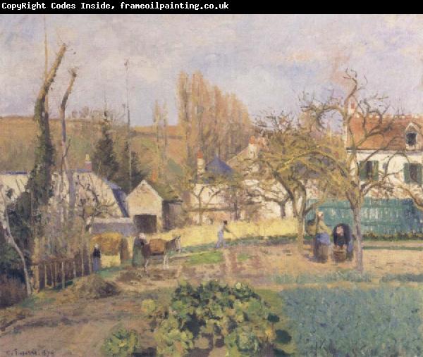 Camille Pissarro Kitchen Garden at L-Hermitage,Pontoise