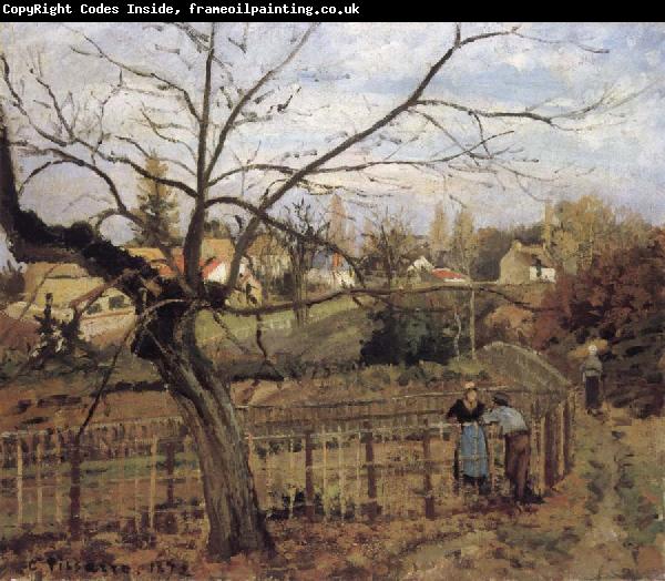 Camille Pissarro The Fence La barriere