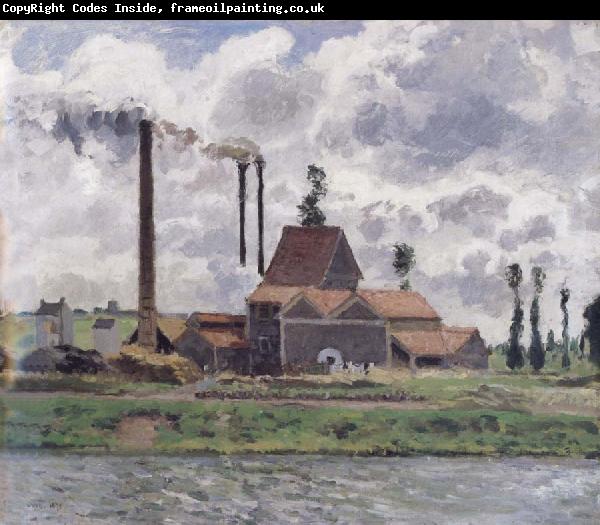 Camille Pissarro Factory near Pontoise Usine pres de Pontoise