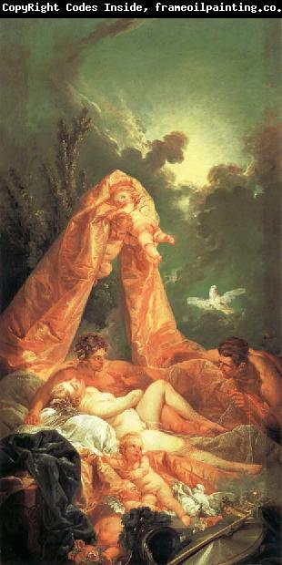 Francois Boucher Mars and Venus Surprised by Vulcan