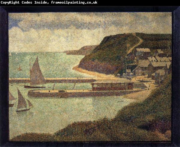 Georges Seurat The Flux of Port en bessin