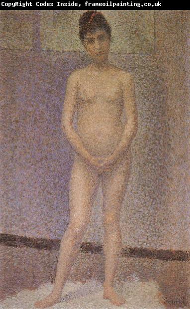 Georges Seurat A standing position of the Obverse
