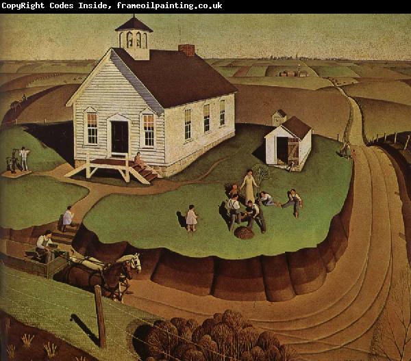 Grant Wood The day of Planting