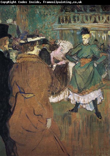 Henri  Toulouse-Lautrec Le Depart du Qua drille au Moulin Rouge