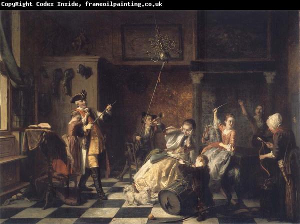 Jan Steen As the old sing,so twitter the young