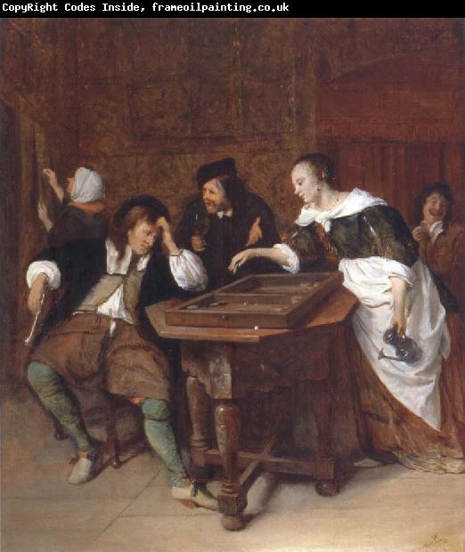 Jan Steen The Tric-trac players