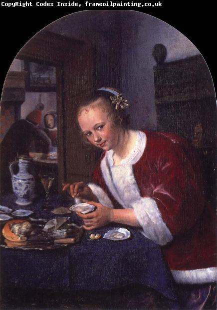Jan Steen Girl offering oysters