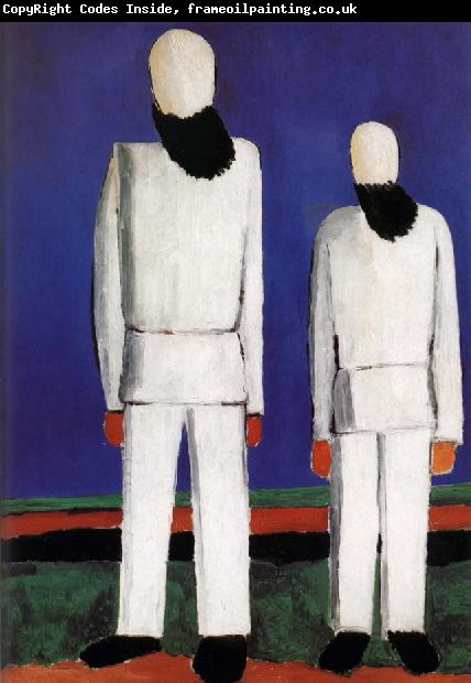 Kasimir Malevich Two men portrait