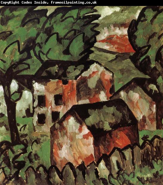 Kasimir Malevich The red house in view
