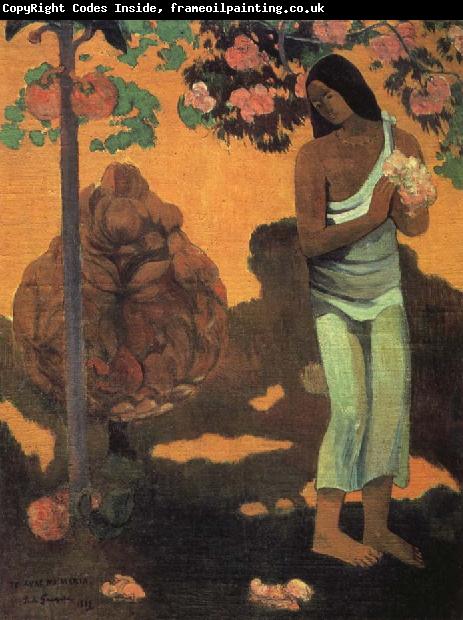 Paul Gauguin Woman Holding Flowers