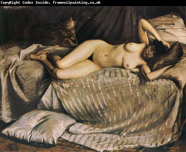 Gustave Caillebotte The fem on lie down on the sofa