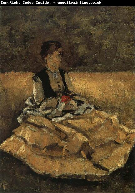 Gustave Caillebotte The fem sit on the lawn