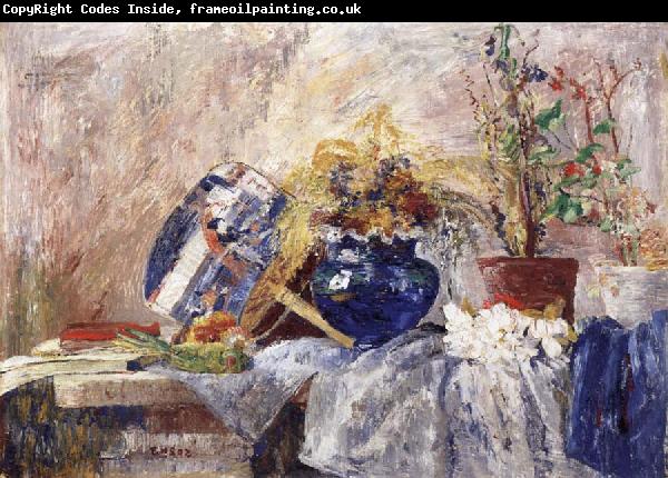 James Ensor Still life with Blue Vase and Fan