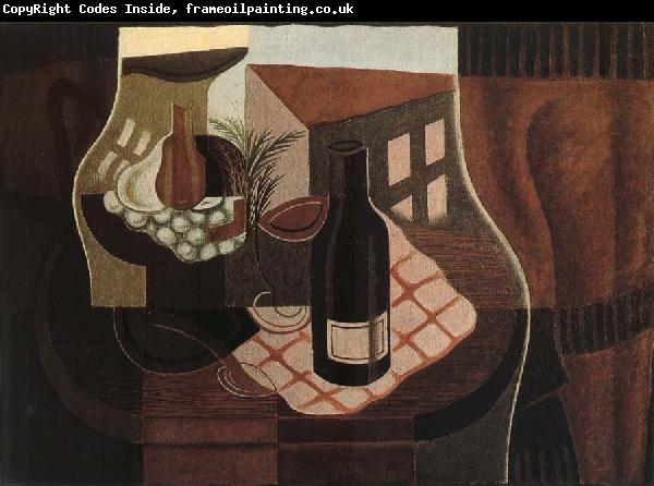 Juan Gris The small round table in front of Window