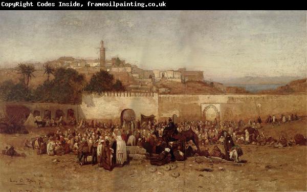 Louis Comfort Tiffany Market Day Outside the Walls of Tangiers