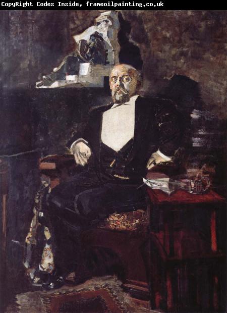 Mikhail Vrubel The portrait of Mamontoff