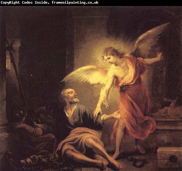 Bartolome Esteban Murillo The Liberation of The Apostle peter from the Dungeon