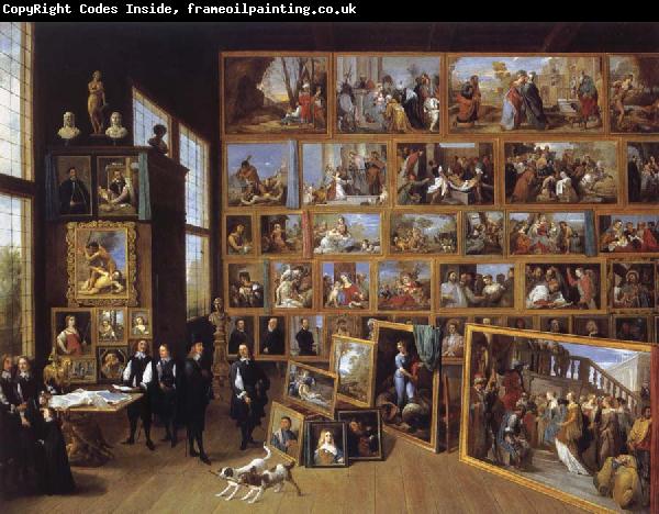 David Teniers Arobduke Leopold Wilhelm in his gallery in Brussels