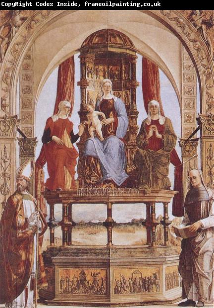 Ercole de Roberti Madonna with Child and Saints