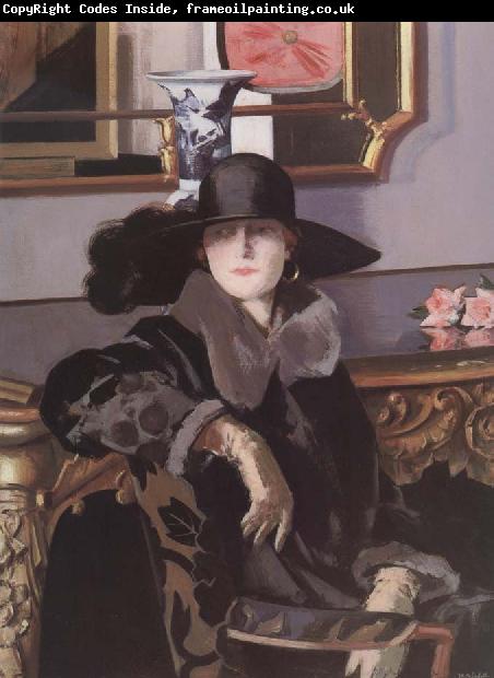 Francis Campbell Boileau Cadell Lady in Black