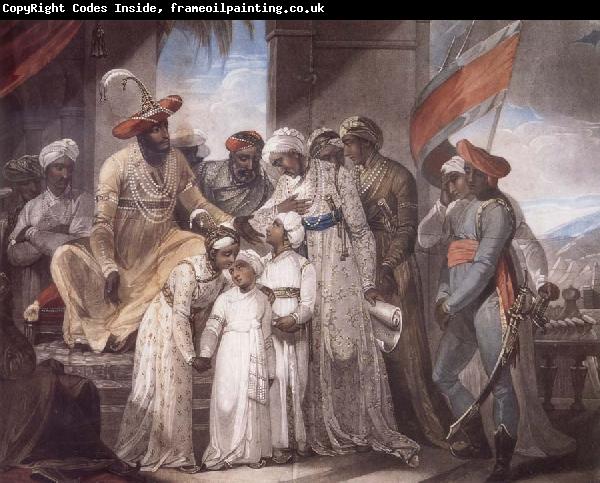 Henry Singleton The Sons of Tipu Sultan Leaving their Father