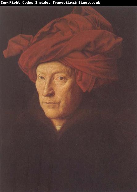 Jan Van Eyck Man in Red Turban