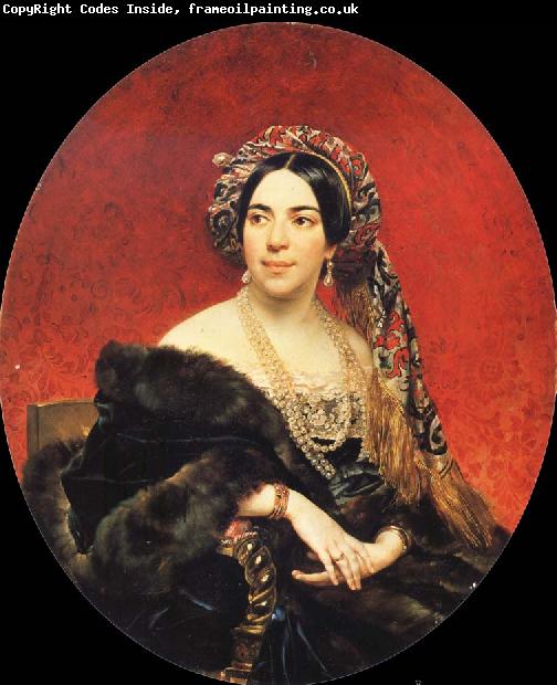 Karl Briullov Portrait of Princess Maria Volkonskaya