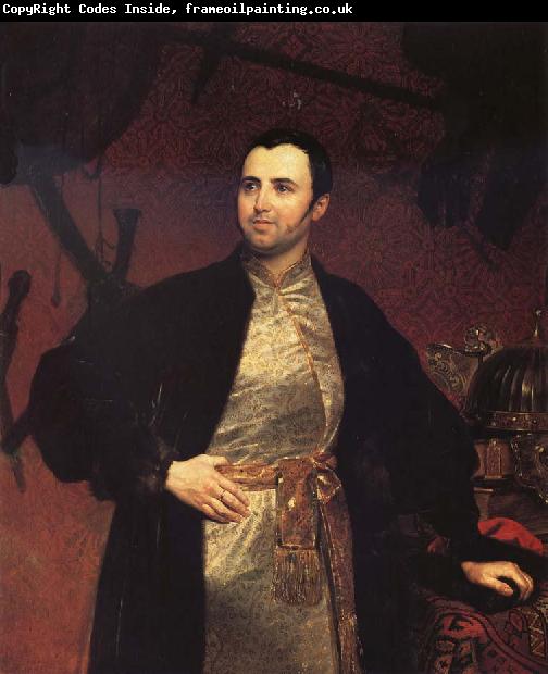 Karl Briullov Portrait of Prince Mikhail Obolensky