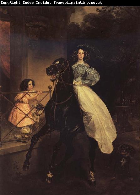 Karl Briullov Rider.Double Portrait of Giovanina and Amazilia Pacini