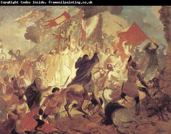 Karl Briullov The Siege of Pskov by the troops of stephen batory,King of Poland