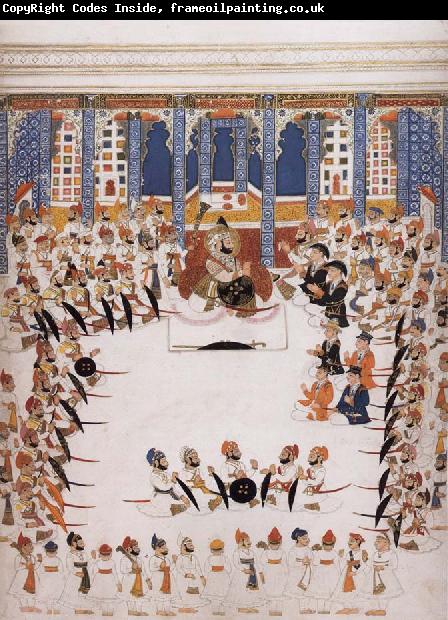 unknow artist Maharana Jawan Singh of Mewar within the Royal Palace of Udaipur