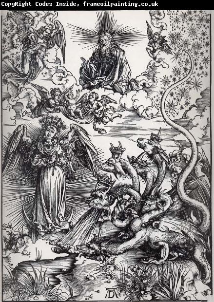Albrecht Durer The Apocalyptic woman and the seven-Headed Dragon