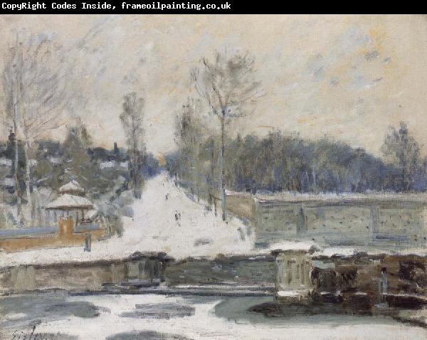 Alfred Sisley The Watering Place at Marly le Roi