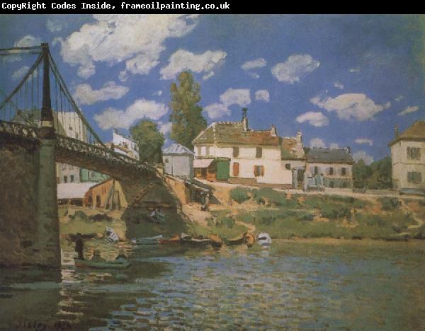 Alfred Sisley The Bridge at Villeneuve-la-Garene
