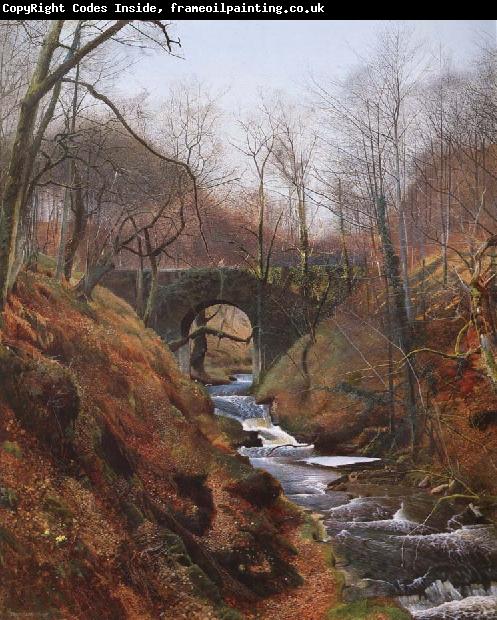 Atkinson Grimshaw Ghyll Beck Barden Yorkshire Early Spring
