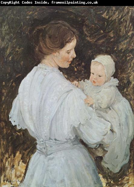 E.Phillips Fox Mother and child