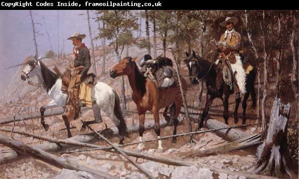 Frederic Remington Prospecting for Cattle Range