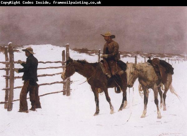 Frederick Remington The Fall of the Cowboy