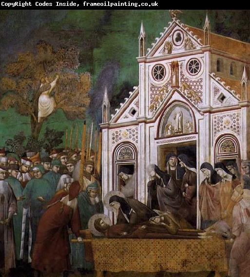 GIOTTO di Bondone St. Francis Mourned by St. Clare