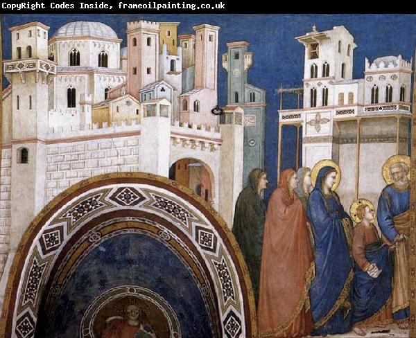 GIOTTO di Bondone Return of Christ to Jerusalem