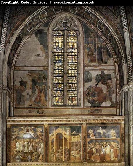 GIOTTO di Bondone Frescoes in the second bay of the nave