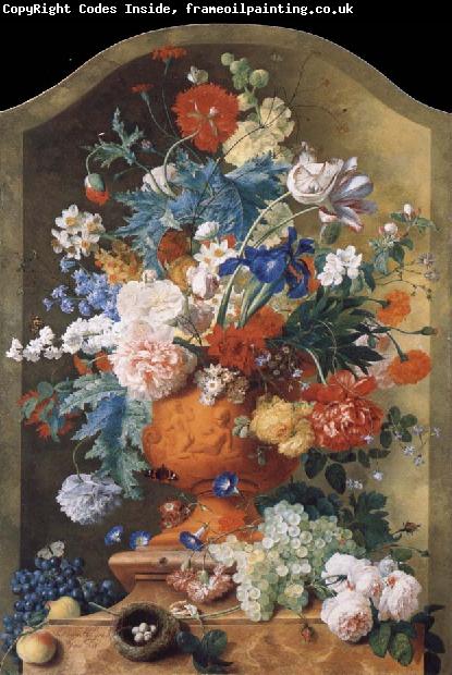 HUYSUM, Jan van Flowers in a Terracotta Vase