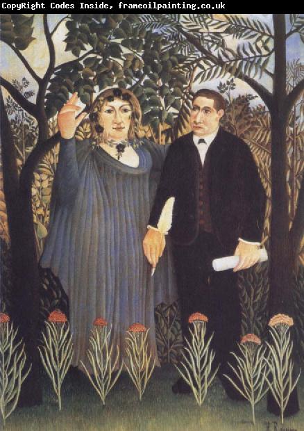 Henri Rousseau The Muse Inspiring the Poet