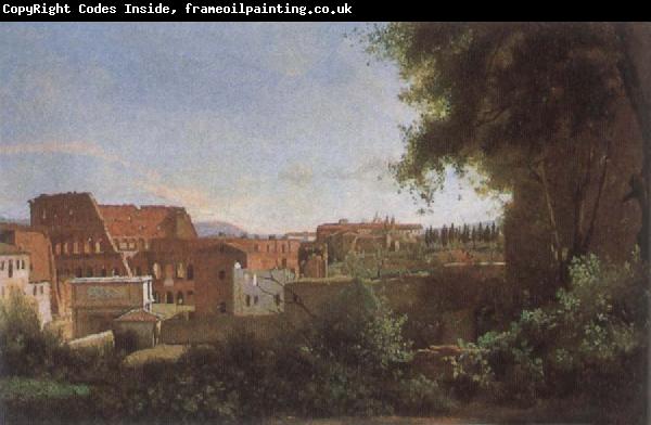 Jean Baptiste Camille  Corot The Colosseum View frome the Farnese Gardens