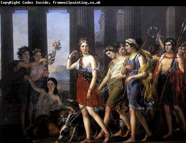 Joseph Paelinck The Fair Anthia Leading her Companions to the Temple of Diana in Ephesus