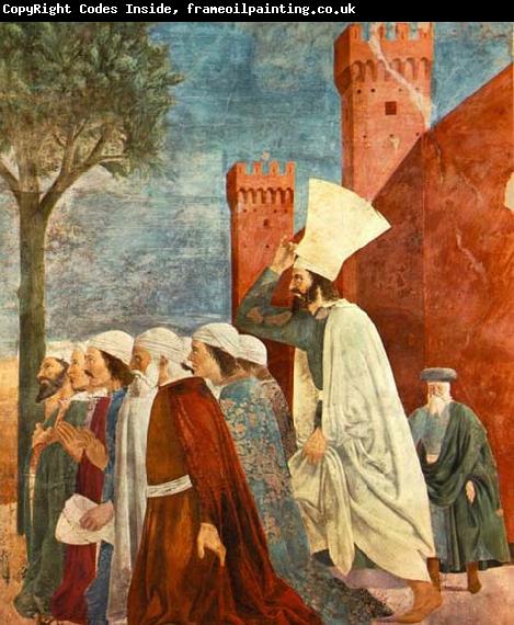 Piero della Francesca Exaltation of the Cross-inhabitants of Jerusalem